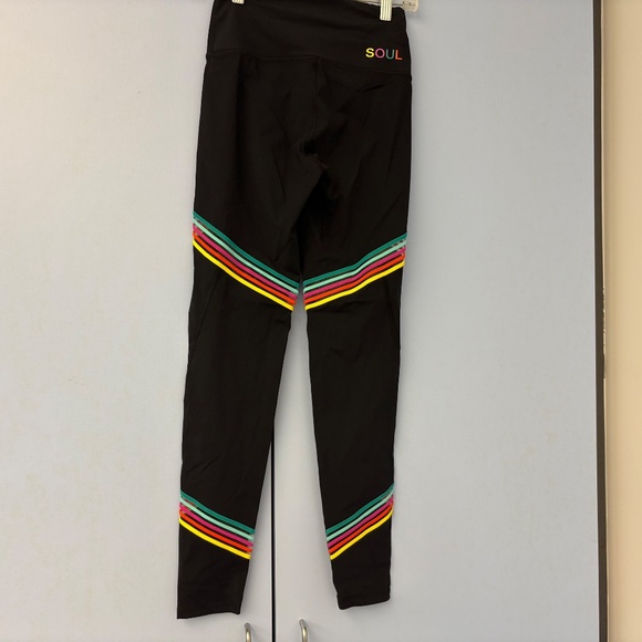 Soul by SoulCycle Make It Bright Leggings Tights Black Pride XS - Picture 2 of 12
